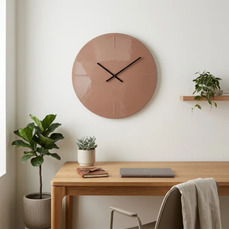 Picture of Clock Elles 74cm, color Mocha Mousse