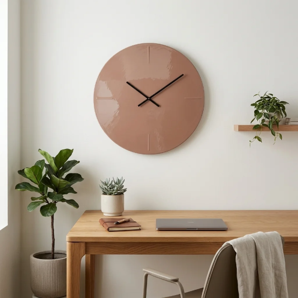Picture of Clock Elles 74cm, color Mocha Mousse