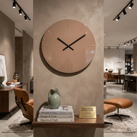 Picture of Clock Elles 74cm, color Mocha Mousse