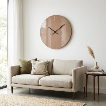 Picture of Clock Elles 74cm, color Mocha Mousse