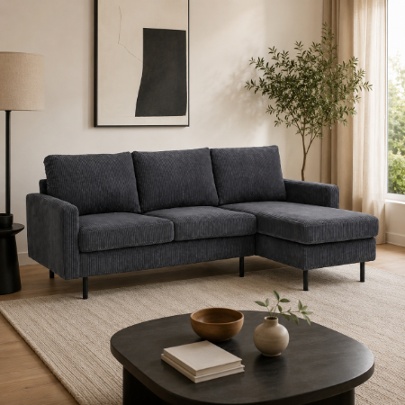 Picture of 3-seater Lounge Sofa Anne Left/Right, Rib