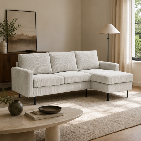 Picture of 3-seater Lounge Sofa Anne Left/Right, Rib