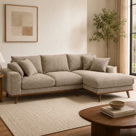 Picture of 3-seater Lounge Sofa Kedra 283cm, Silencio fabric