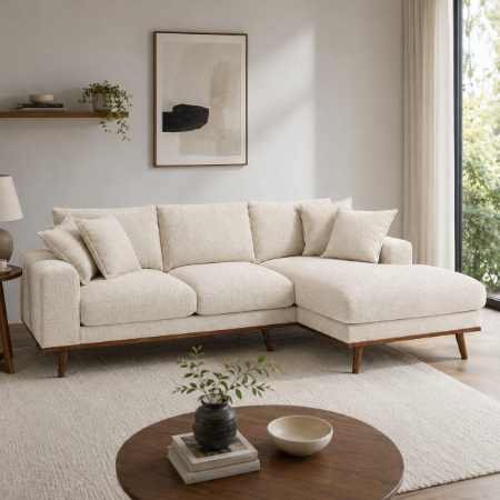 Picture of 3-seater Lounge Sofa Kedra 283cm, Silencio fabric