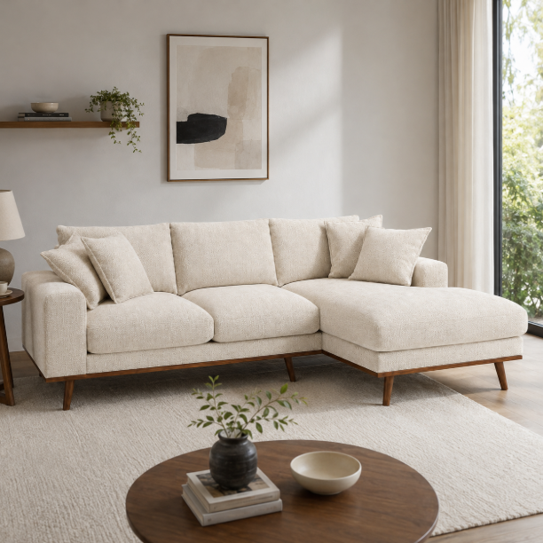Picture of 3-seater Lounge Sofa Kedra 283cm, Silencio fabric