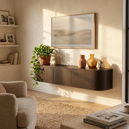 Picture of Floating TV unit Novero Oak