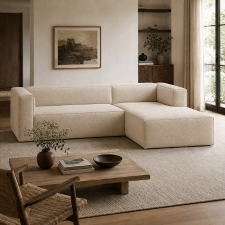 Picture of Lounge sofa Bean 305cm, Chenille