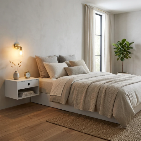 Picture of Floating Nightstand Nancy With 1 drawer