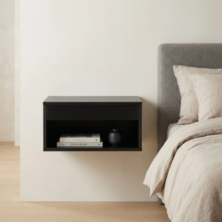Picture of Floating Nightstand Daeg With drawer & compartment