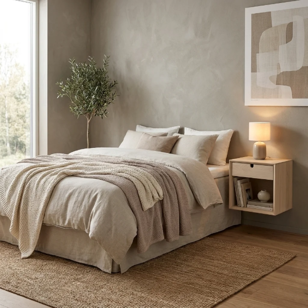 Picture of Floating Nightstand Mimi with 1 drawer