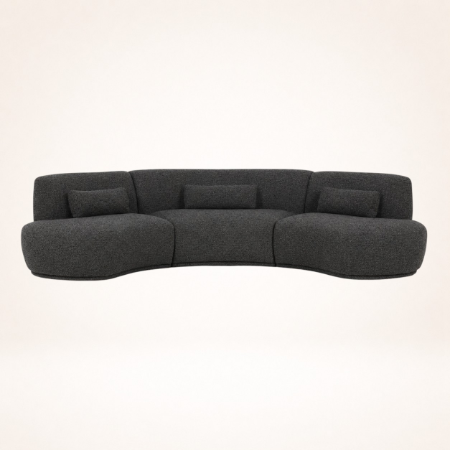 Picture of Organic 6-seater Sofa Batavier 320cm, Woven melange fabric