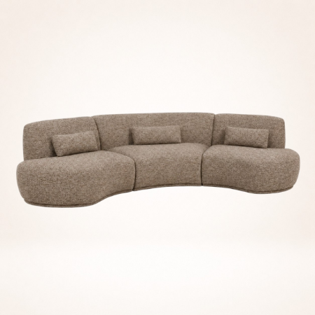 Picture of Organic 6-seater Sofa Batavier 320cm, Woven melange fabric