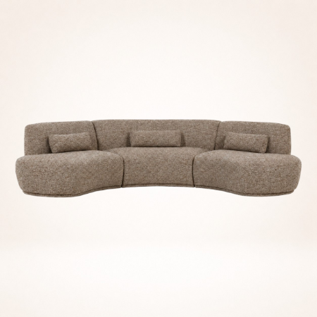 Picture of Organic 6-seater Sofa Batavier 320cm, Woven melange fabric