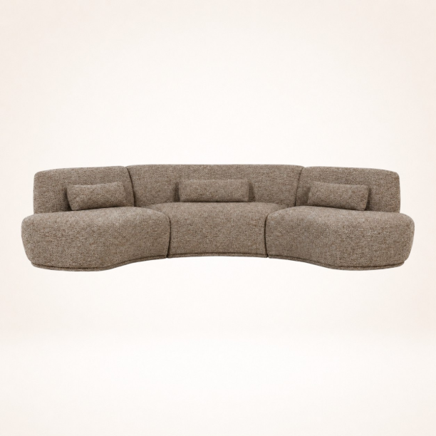Picture of Organic 6-seater Sofa Batavier 320cm, Woven melange fabric
