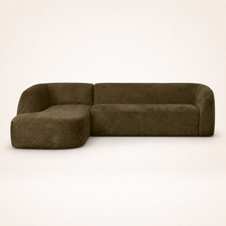Picture of Corner Sofa Sloping Left, Structure Velvet