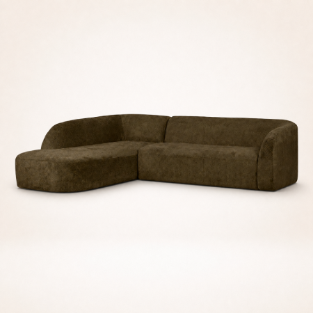 Picture of Corner Sofa Sloping Left, Structure Velvet