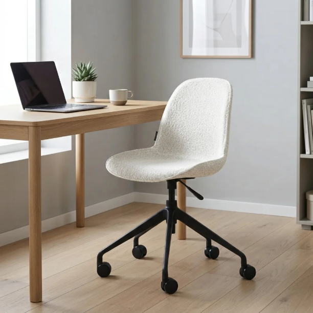 Picture of Einara Chenille office chair, color Beige