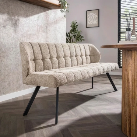Picture of Dining room sofa Thandie Bouclé, 180cm