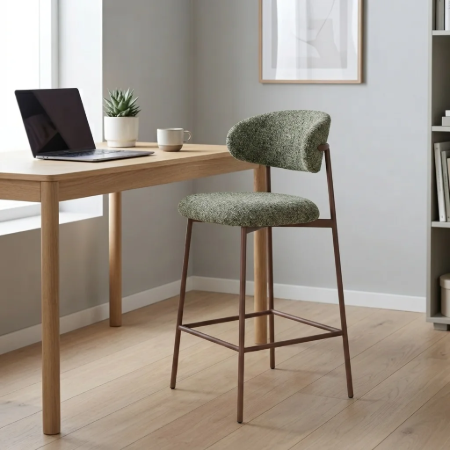 Picture of Arlena Bar Stool Woven fabric, color Green
