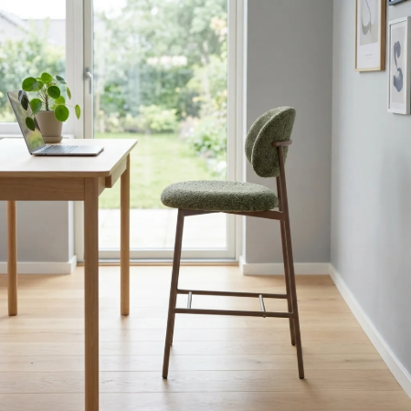 Picture of Arlena Bar Stool Woven fabric, color Green