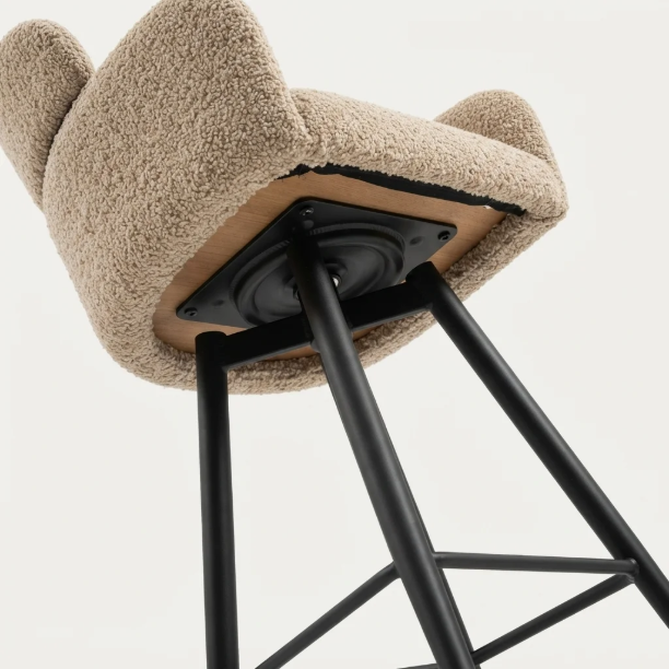 Picture of Swivel Bar Stool Shalandra Bouclé