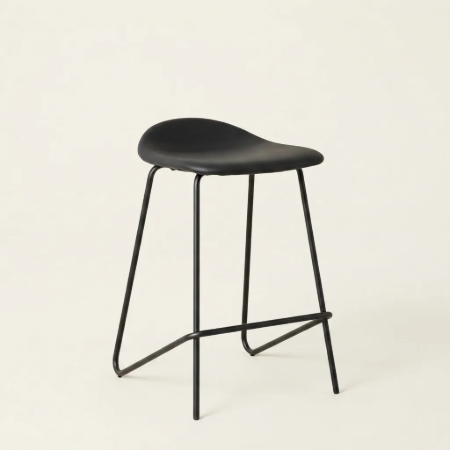 Picture of Meggan Leather-look Bar Stool, color Black