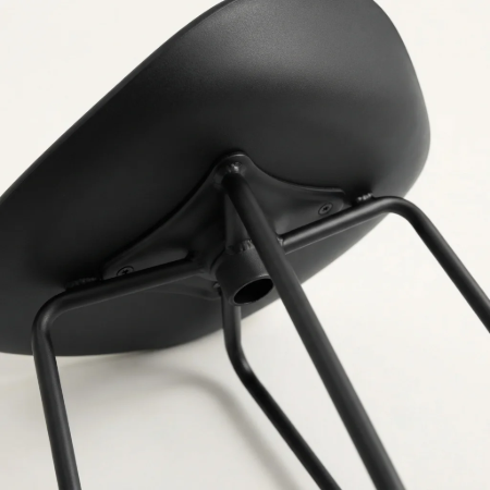 Picture of Meggan Leather-look Bar Stool, color Black