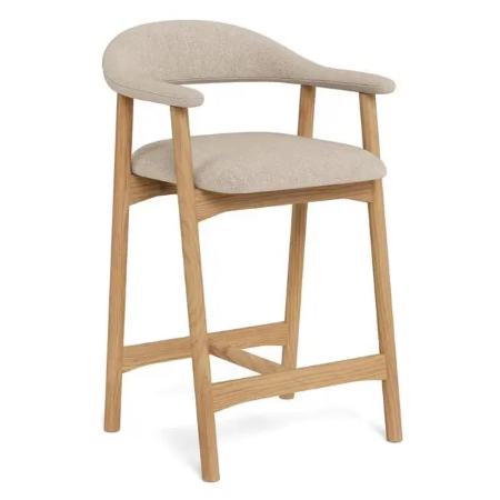 Picture of Gerado Chenille bar stool (seat height 64cm)