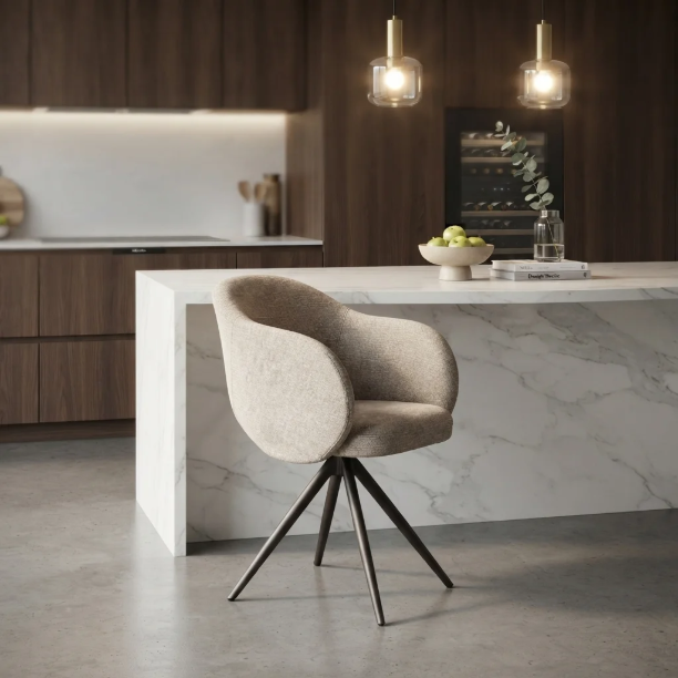 Picture of Swivel Dining Chair Lela Elite fabric