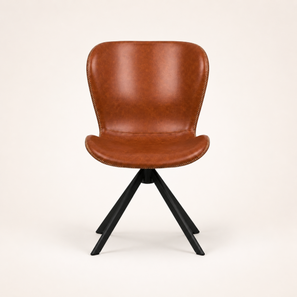 Picture of Swivel Dining Chair Olle PU, color Brown