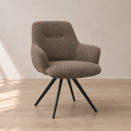 Picture of Swivel Dining Chair Aimée Bouclé
