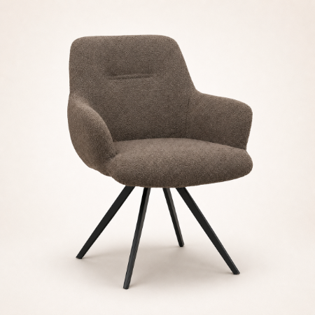 Picture of Swivel Dining Chair Aimée Bouclé