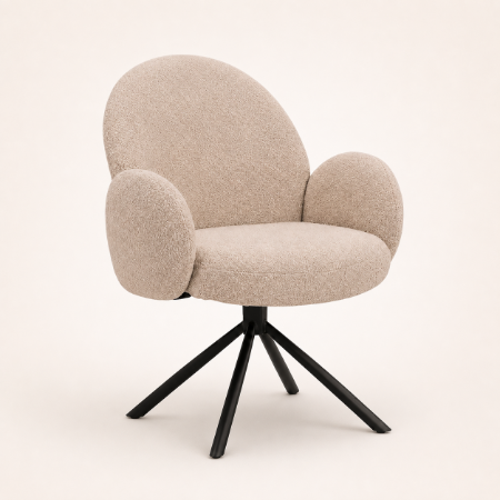Picture of Swivel Dining Chair Imola Bouclé