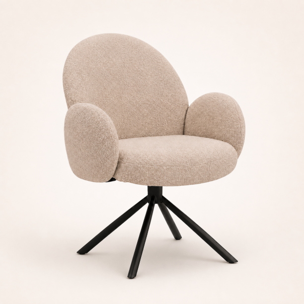 Picture of Swivel Dining Chair Imola Bouclé