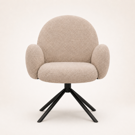 Picture of Swivel Dining Chair Imola Bouclé