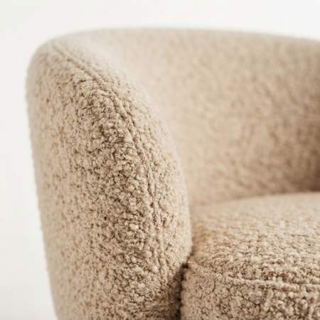 Picture of Balou Bouclé Swivel Armchair