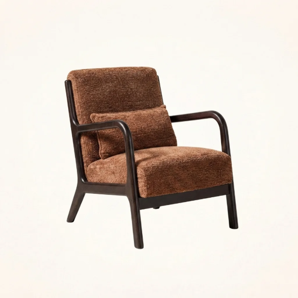 Picture of Armchair Mark Chenille, color Brown