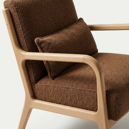Picture of Armchair Mark Chenille, color Brown
