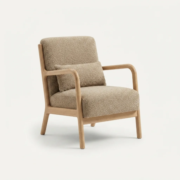 Picture of Mark Chenille Armchair, color Sand