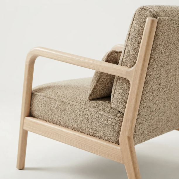 Picture of Mark Chenille Armchair, color Sand