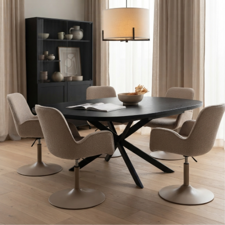 Picture of Extendable Dining Table Arros Danish Oval