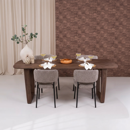 Picture of Danish Oval Dining Table Cortez Mango Wood