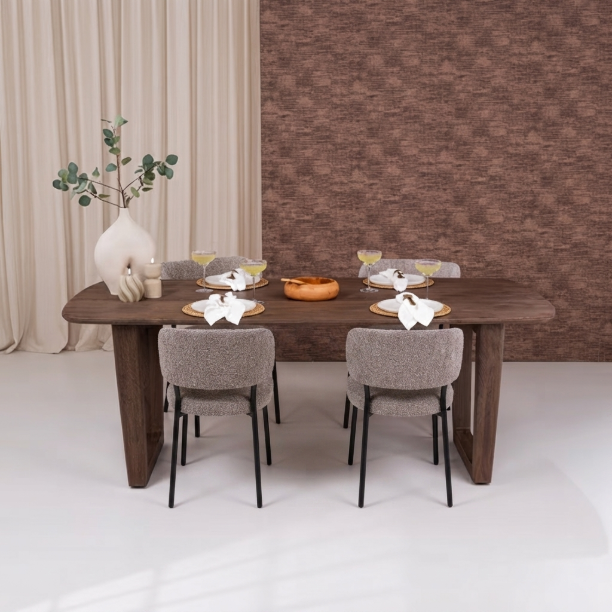 Picture of Danish Oval Dining Table Cortez Mango Wood