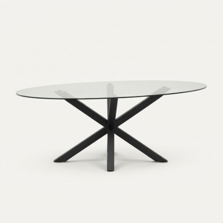 Picture of Oval Argo Glass Dining Table