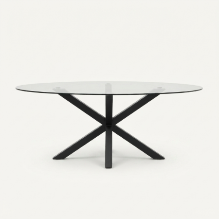 Picture of Oval Argo Glass Dining Table