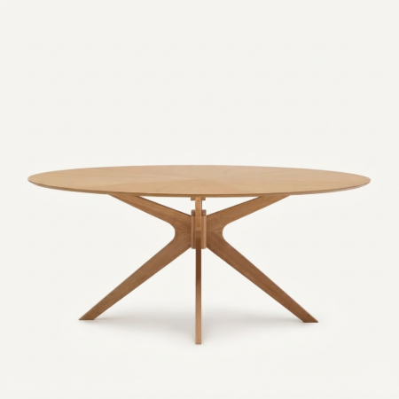 Picture of Oval Naanim Rubberwood Dining Table