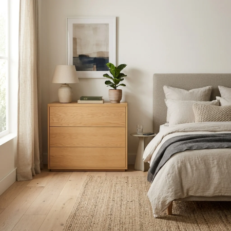 Picture of Abilen Oak Chest of Drawers