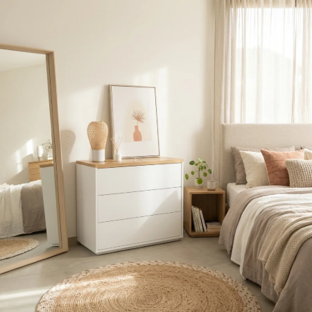 Picture of Abilen Oak Chest of Drawers