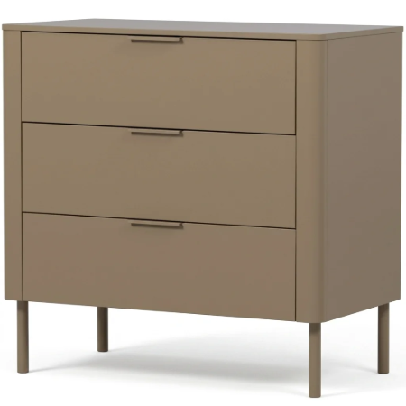Picture of Gunnar Chest of Drawers, Pine, With 3 drawers