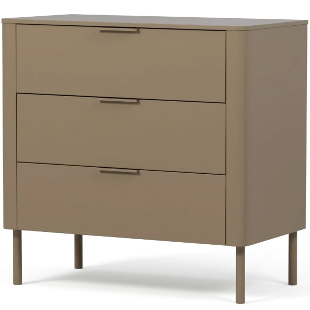Picture of Gunnar Chest of Drawers, Pine, With 3 drawers